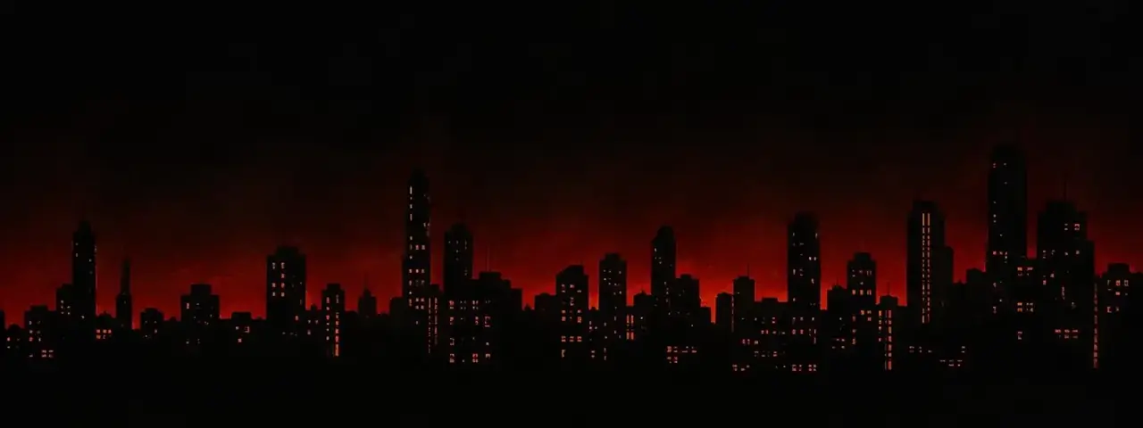 糯米短剧 夜景城市天际线装饰背景